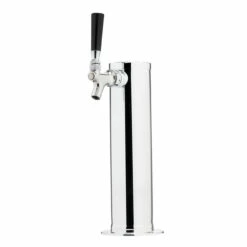 Draft Tower - 100% Stainless Steel Contact - 3" Column - 1 Faucet - Barrier Line