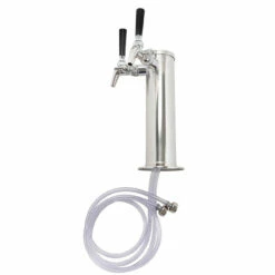 Draft Tower - 100% Stainless Steel Contact - 3" Column - 2 Perlick 650SS 10 Draft Tower - 100% Stainless Steel Contact - 3" Column - 2 Perlick 650SS -PourLab Zone c175 650ss kit kit double tap stainless tower with 2 650ss faucets 0022 1 45464.1590770200