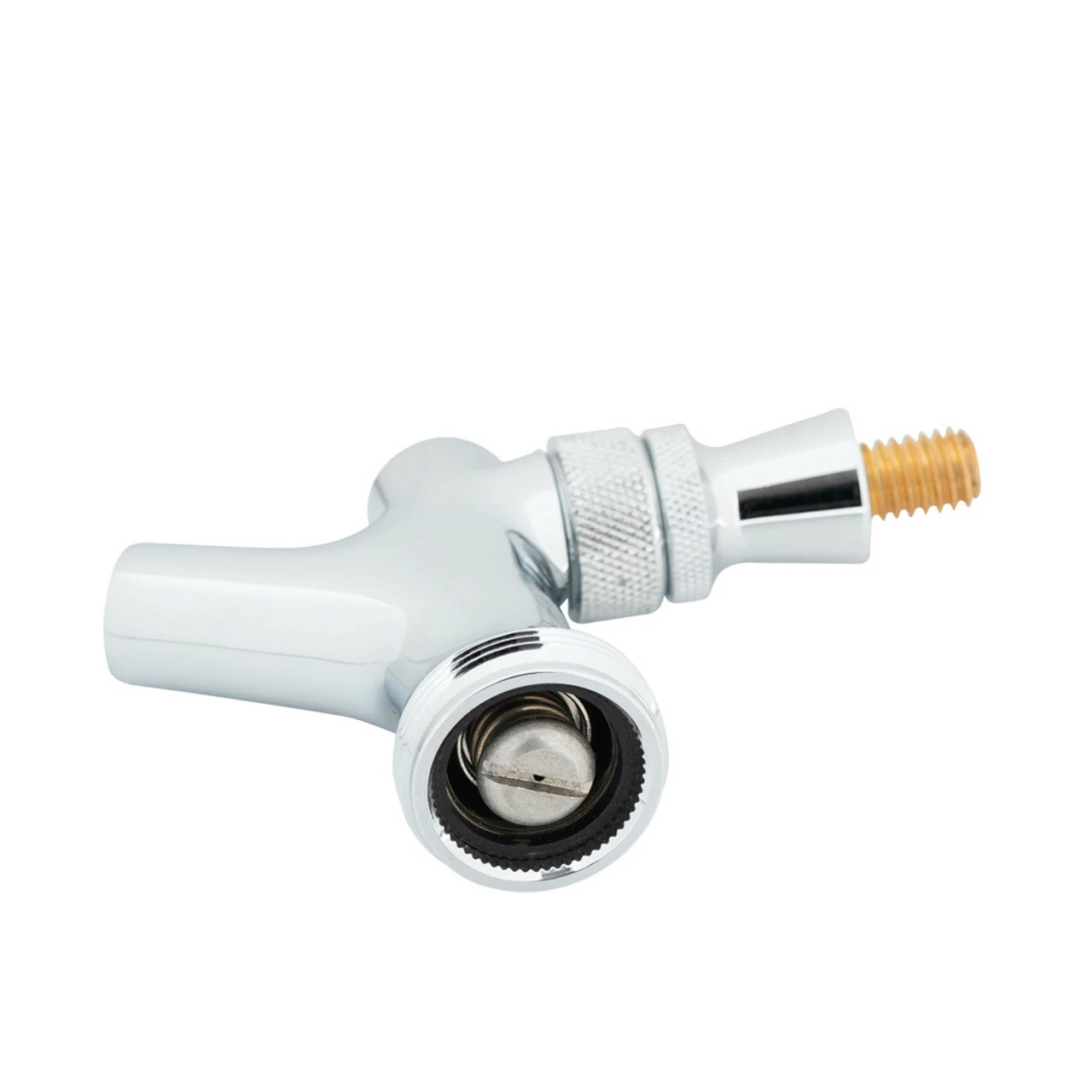 Creamer Action Draft Beer Faucet Head With Brass Lever - Chrome - Image 2