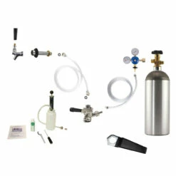 Deluxe Kegerator Conversion Kit - US Sankey D System - 5lb CO2 Tank