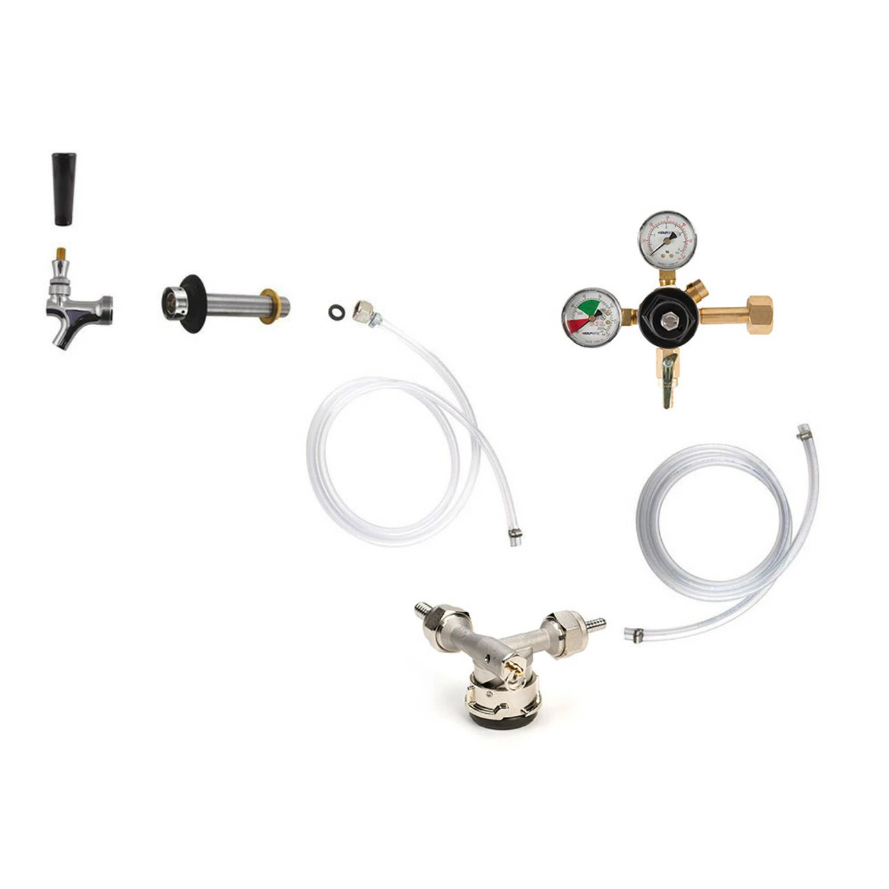 Standard Kegerator Conversion Kit - Low Profile US Sankey D System - No CO2 Tank 3 Standard Kegerator Conversion Kit - Low Profile US Sankey D System - No CO2 Tank