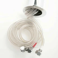 Draft Beer Tower - 100% Stainless Steel Contact - 3" Column - 3 Faucets -PourLab Zone c275 percent stainless steel beverage contact triple tap draft beer 0006 1 75600.1590769505