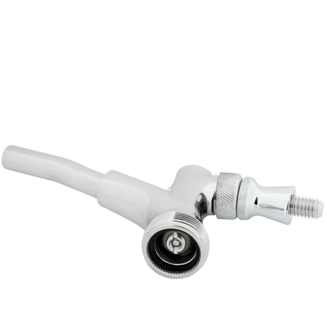 Draft Beer Faucet With Stainless Steel Lever - Extended Spout - 316 Stainless Steel - Image 2