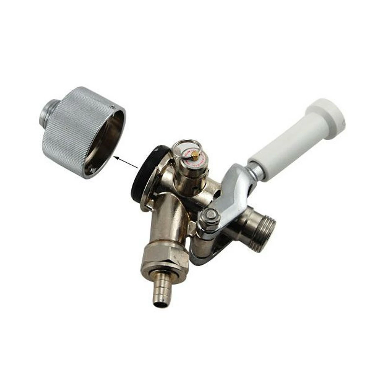 Single Sankey Flusher Fitting - Chrome Plated Brass 6 Single Sankey Flusher Fitting - Chrome Plated Brass - Image 4