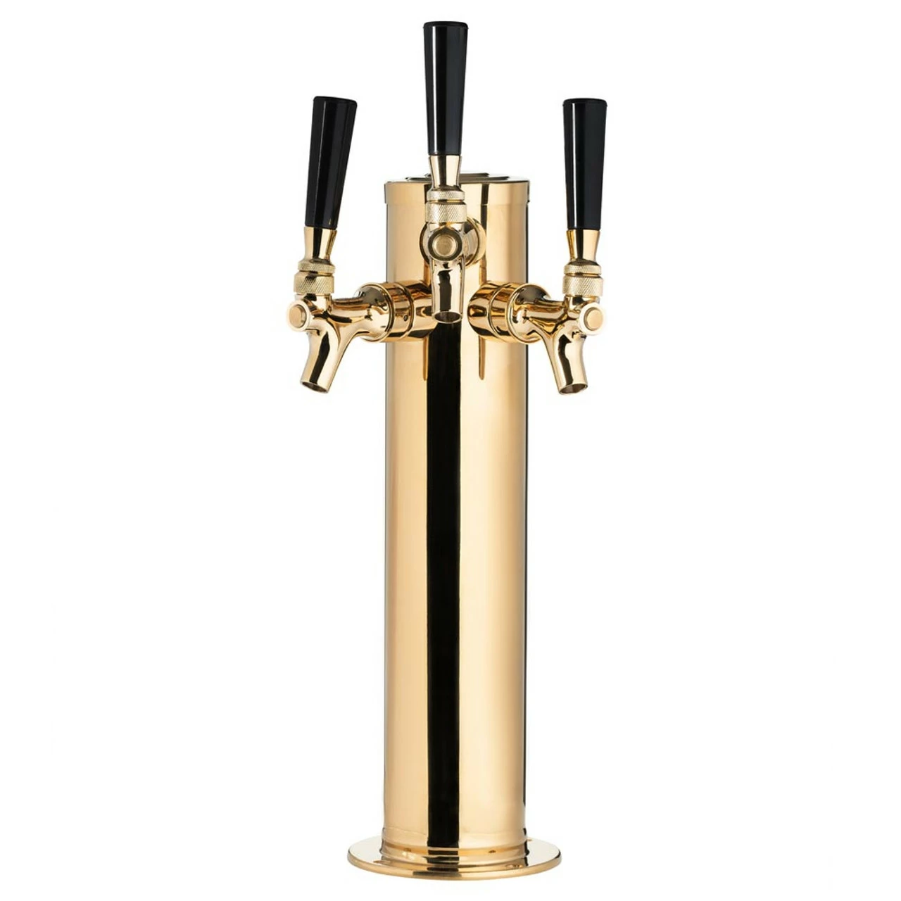 Draft Beer Tower - Brass - 3" Column - 3 Faucets 3 Draft Beer Tower - Brass - 3" Column - 3 Faucets