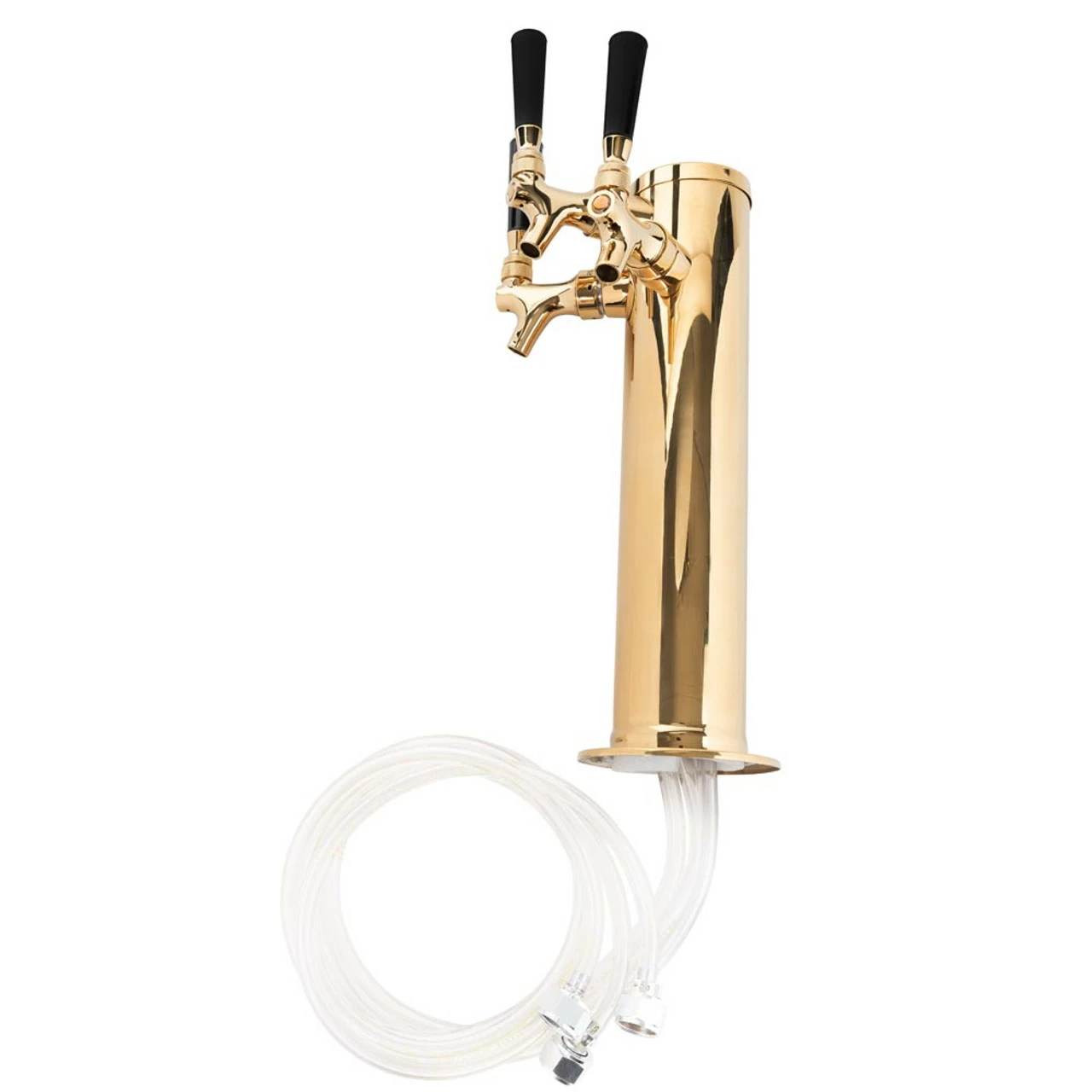 Draft Beer Tower - Brass - 3" Column - 3 Faucets 4 Draft Beer Tower - Brass - 3" Column - 3 Faucets - Image 2