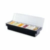 Bar Garnish Tray With Lid - Plastic - 6 Compartments -PourLab Zone cch 6 bar garnish tray with lid plastic 6 compartments 2 24410.1590769626