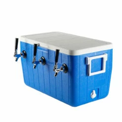 Three Faucet Jockey Box - 50' Coils - Faucet Hardware Kit