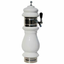Ceramic Draft Beer Tower - Chrome - Air Cooled - 1 To 8 Faucets