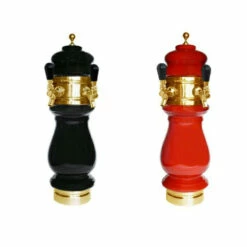 Ceramic Draft Beer Tower - Gold - 1 To 3 Faucets - Air Cooled -PourLab Zone ctslx gold ceramic tower b4 18 75244.1590769928