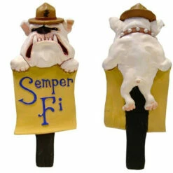 Bulldog Marines Semper Fi Beer Tap Handle