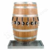 Wood Barrel Draft Beer Tower With Matching Drain Tray - 3 To 6 Faucets -PourLab Zone d 6203 2 01519.1592435755