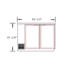 Beverage Air DD50 Kegerator - No Beer Tower -PourLab Zone dd50 1 b 22 kegerator body specs b3 2 78207.1590770033
