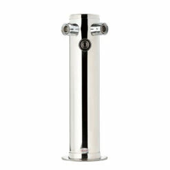 Draft Tower - 100% Stainless Steel Contact - 3" Column - 3 Taps - No Faucets