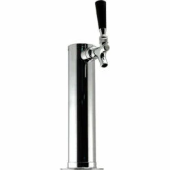 Draft Beer Tower - Chrome - 2 1/2" Column - 1 Faucet