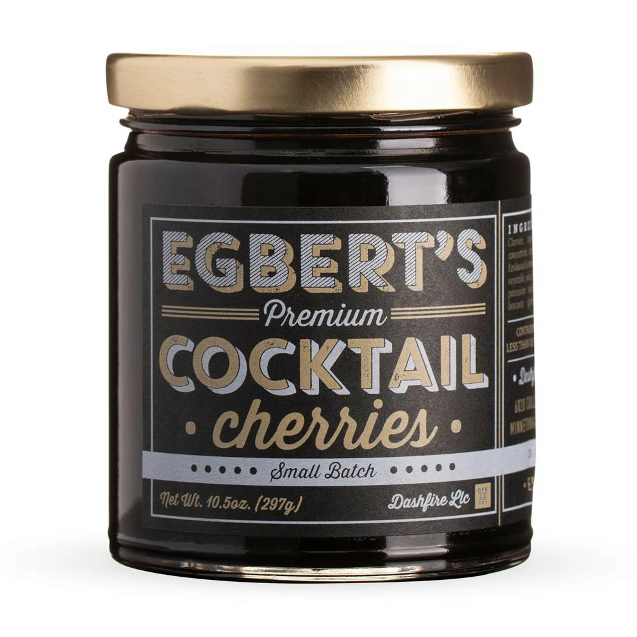 Egbert's Small Batch Brandied Cocktail Cherries By Dashfire - 10.5 Oz Jar 3 Egbert's Small Batch Brandied Cocktail Cherries By Dashfire - 10.5 Oz Jar