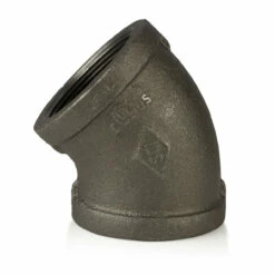 45 Degree Elbow - Black Pipe Foot Rail - 2" ID