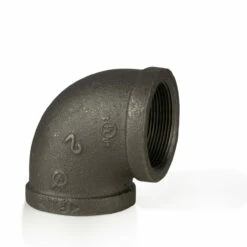 90 Degree Elbow - Black Pipe Foot Rail - 2" ID -PourLab Zone galvenized steel bar rail 007 62464.1613658518