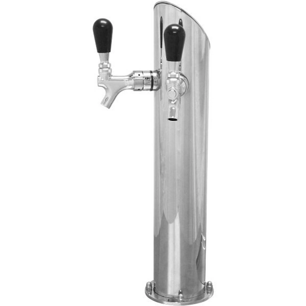 Gefest Draft Beer Tower - Stainless Steel - 3 3/16" Column - Air Cooled - 1 To 2 Faucets 4 Gefest Draft Beer Tower - Stainless Steel - 3 3/16" Column - Air Cooled - 1 To 2 Faucets - Image 2