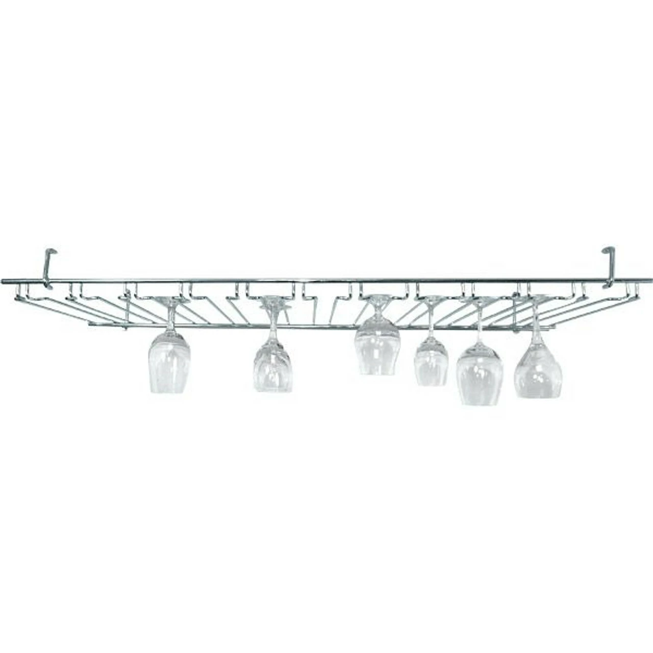 11-Channel Overhead Glass Rack - Chrome 3 11-Channel Overhead Glass Rack - Chrome