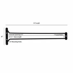 Glass Hanger Rack - Oil Rubbed Bronze - 16"L -PourLab Zone glass rack orb 16 3 1 4 new 86759.1590771609