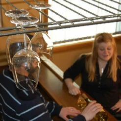 8-Channel Overhead Glass Rack - Chrome -PourLab Zone glassracks b2 1 62085.1590770619