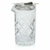 Diamond Weave Cocktail Mixing Glass With Stainless Steel Strainer - 600ml -PourLab Zone gmp210 yarai glass mixer strainer 1 52494.1590770652