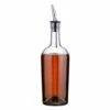 Glass Syrup Bottle With Vented Stainless Steel Pourer - 500ml -PourLab Zone h932 glass syrup bottle with vented stainless steel pourer 500ml 2 53380.1590770727