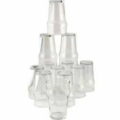 Bormioli Rocco Nonix - British Half Pint Nonic Beer Glasses - 10 Oz - Set Of 12
