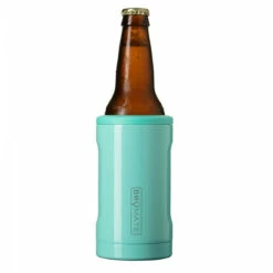 BrüMate Hopsulator BOTT'L Stainless Steel Triple Insulated Bottle Cooler - Holds 12 Oz Bottles -PourLab Zone hbe12a brumate bottle aqua 001 1 26333.1590770764
