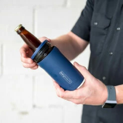 BrüMate Hopsulator BOTT'L Stainless Steel Triple Insulated Bottle Cooler - Holds 12 Oz Bottles -PourLab Zone hbe12x brumate hopsulator bottle cooler 102 1 64332.1590770762