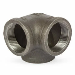 90° Side Outlet Elbow - Black Pipe Foot Rail - 2" ID