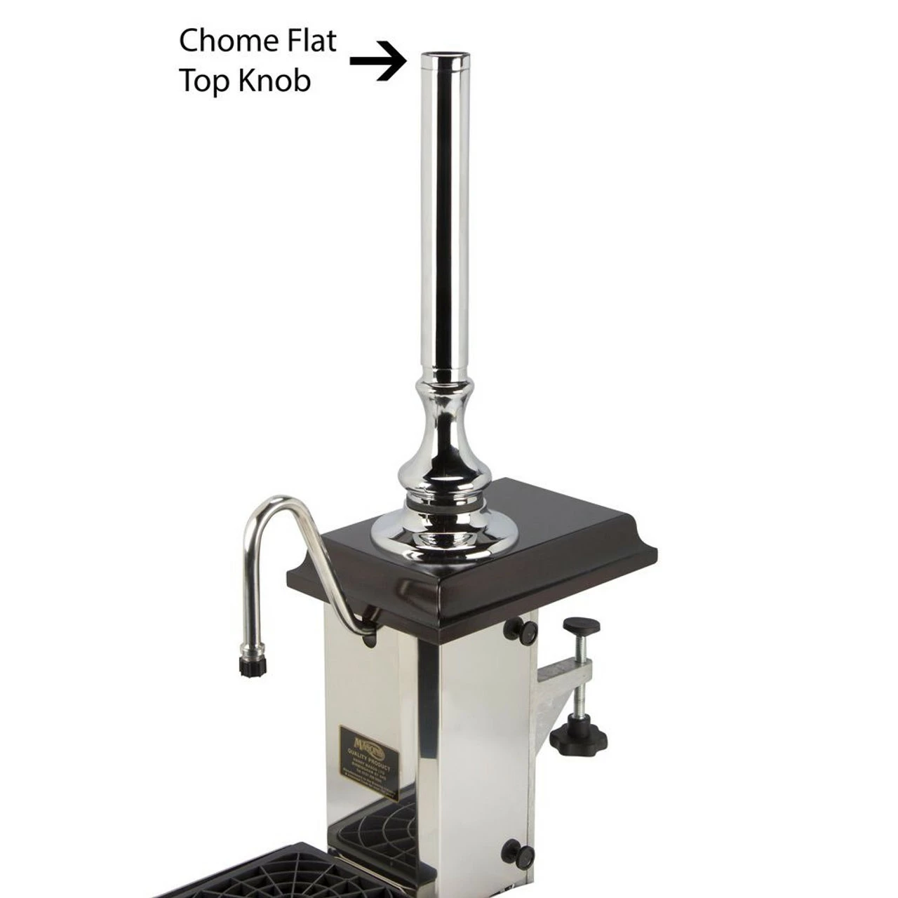 Chrome Flat Top Knob For Real Ale Beer Engine Handle 4 Chrome Flat Top Knob For Real Ale Beer Engine Handle - Image 2