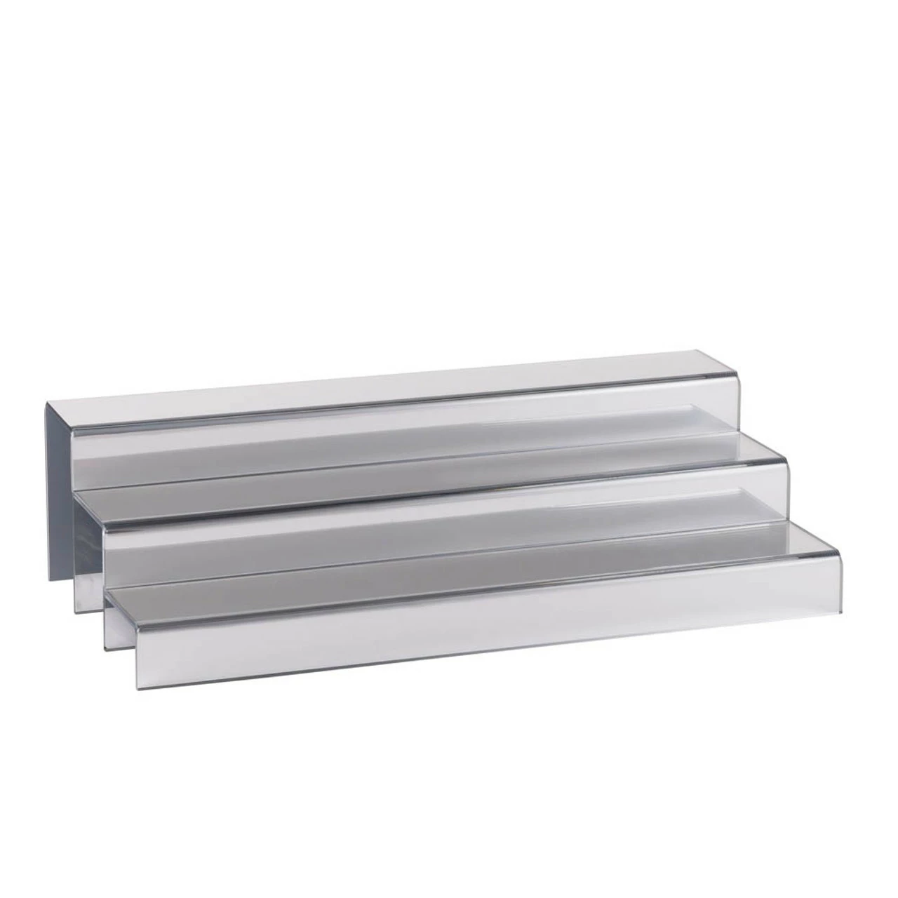 24-inch 3 Tier Liquor Bottle Shelf - Mirror Finish 4 24-inch 3 Tier Liquor Bottle Shelf - Mirror Finish - Image 2