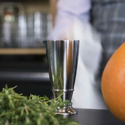 Crafthouse By Fortessa Footed Stainless Steel Cocktail Jigger - 2 Oz -PourLab Zone kegworks fortessa lifestyles 5 18563.1590769842