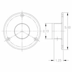5" Heavy Duty Floor / Ceiling Flange - Polished Stainless Steel - 2" OD 11 5" Heavy Duty Floor / Ceiling Flange - Polished Stainless Steel - 2" OD -PourLab Zone kw 5 heavy duty floor ceiling flange 2 o.d 1 37140.1605213767