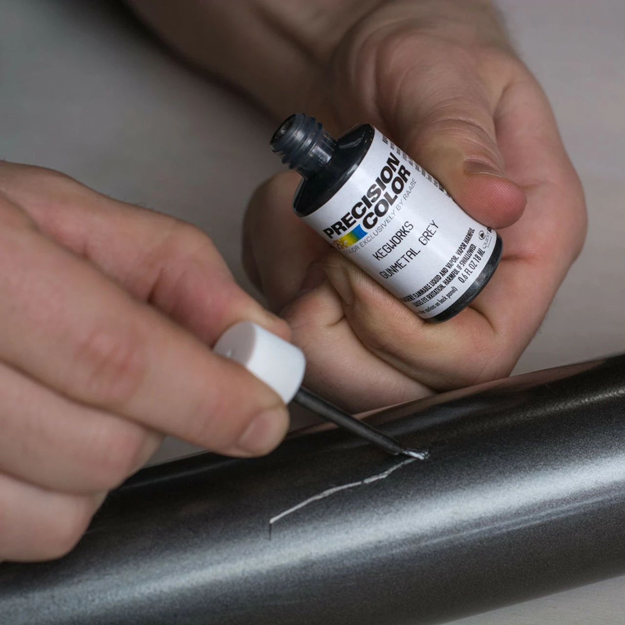 KegWorks Touch-Up Paint - Gunmetal Grey 7 KegWorks Touch-Up Paint - Gunmetal Grey - Image 5