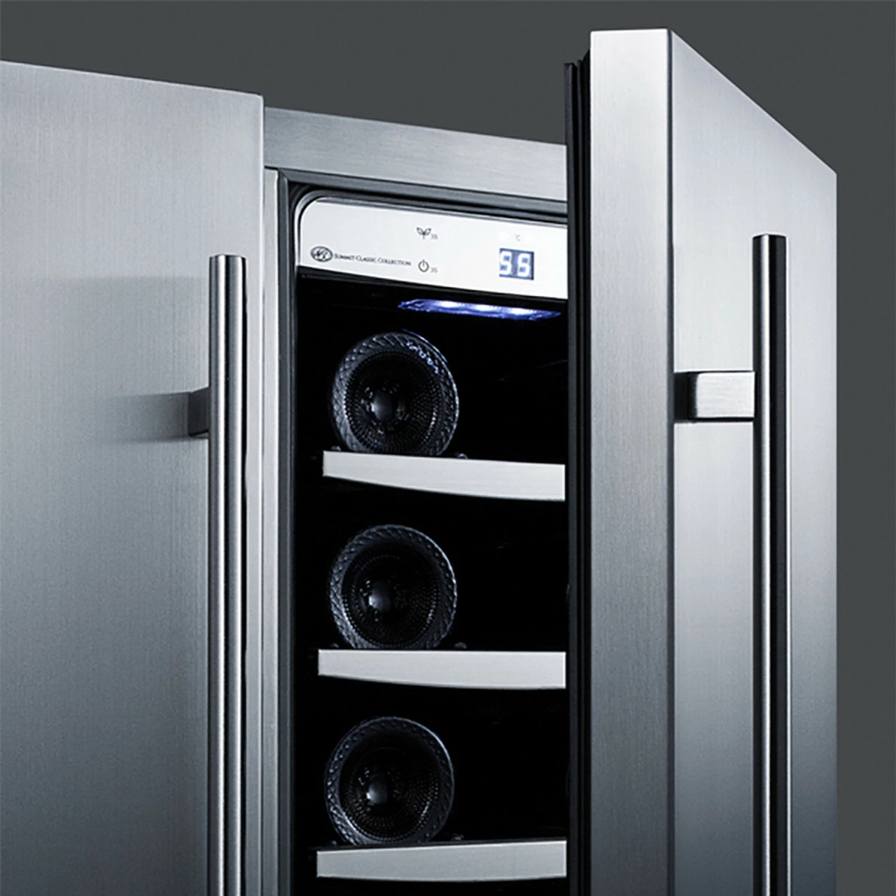 Summit 24" Wide Wine/Beverage Center- Stainless Steel 5 Summit 24" Wide Wine/Beverage Center- Stainless Steel - Image 3