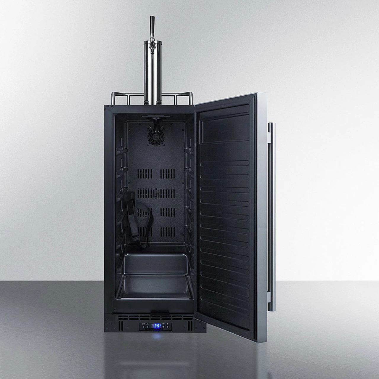 None Summit Slim Undercounter Kegerator - 1 Tap - 15" Wide - Stainless Steel 4 None Summit Slim Undercounter Kegerator - 1 Tap - 15" Wide - Stainless Steel - Image 2