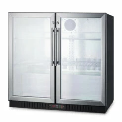 Summit Glass Door Beverage Center - 36" Wide - Stainless Steel 7 Summit Glass Door Beverage Center - 36" Wide - Stainless Steel -PourLab Zone large SCR7012D Angle 47430.1642005798