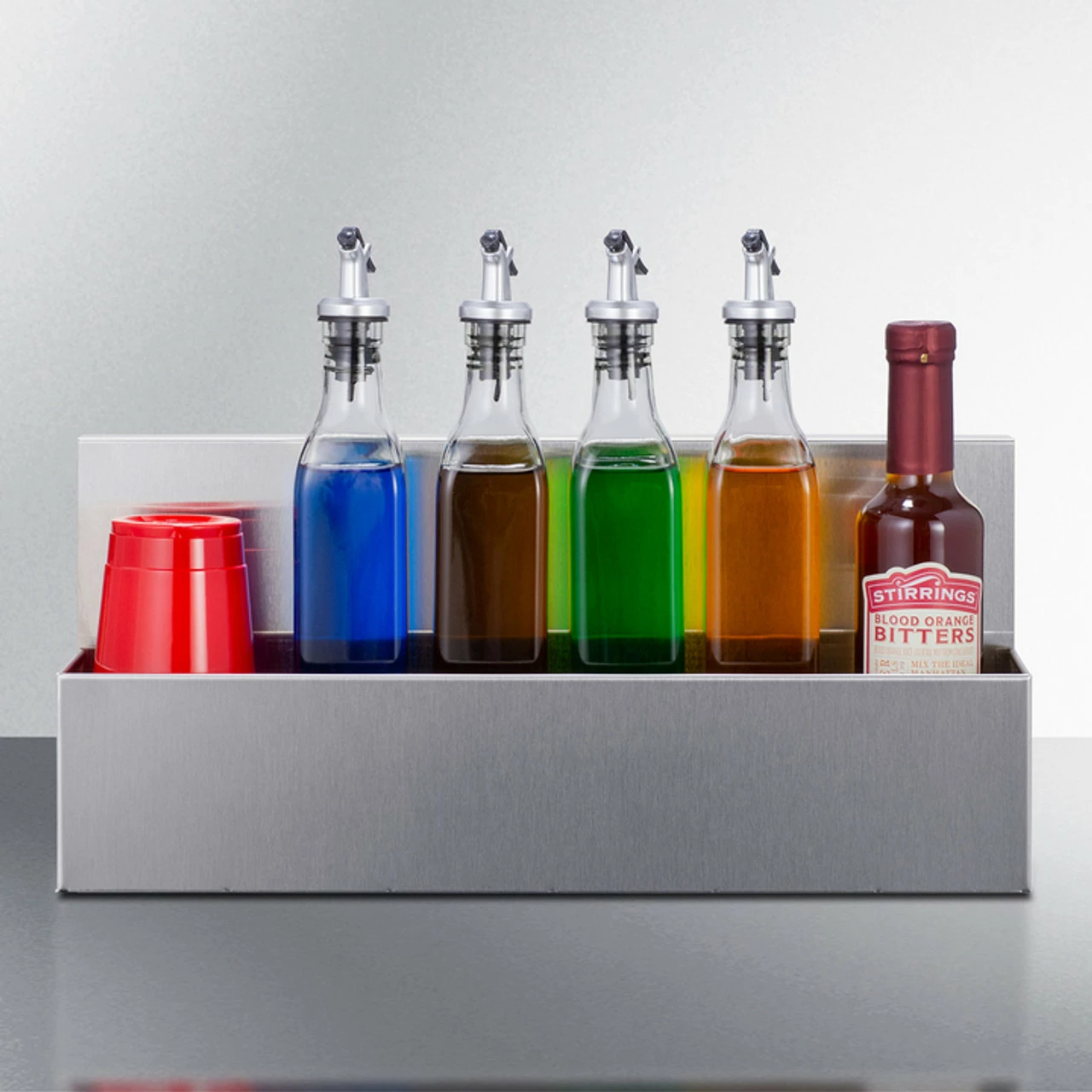 Summit Professional Single-Tier Speed Rail - 18"L - 304 Grade Stainless Steel 5 Summit Professional Single-Tier Speed Rail - 18"L - 304 Grade Stainless Steel - Image 3