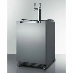 Summit Wine Outdoor Kegerator - Dual Tap -PourLab Zone large sbc695os twin angle 36873.1590772199
