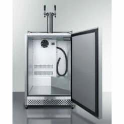 Summit Wine Outdoor Kegerator - Dual Tap -PourLab Zone large sbc695os twin open 75663.1590772200