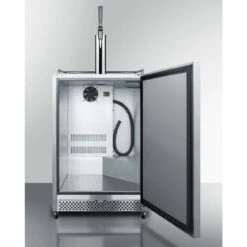 Summit Nitro Infused Coffee Outdoor Kegerator - Single Tap -PourLab Zone large sbc695osncf open 88829.1590772188