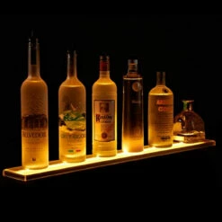 LED Lighted Liquor Bottle Display Rail