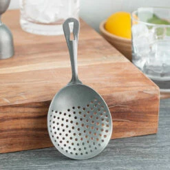 Barfly Julip Strainer - Vintage Stainless Steel Finish -PourLab Zone m37028vn barfly julep strainer vintage stainless steel finish 3 01738.1590771327