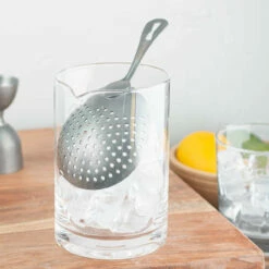 Barfly Julip Strainer - Vintage Stainless Steel Finish -PourLab Zone m37028vn barfly julep strainer vintage stainless steel finish 4 70641.1590771327