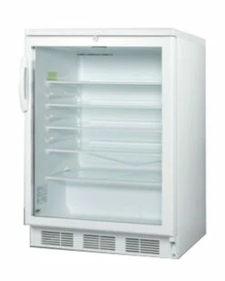 Summit Glass Door Under Counter Refrigerator - 5.5 Cu. Ft. - White -PourLab Zone medium scr600 angle 79877.1590772207