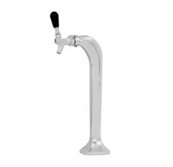 Milano Draft Beer Tower - Chrome - Glycol Cooled - 1 To 4 Faucets
