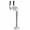 Mongoose Draft Beer Tower - Chrome - Air Cooled - 2 Faucets -PourLab Zone mongoose tower m1 1 22716.1590768979
